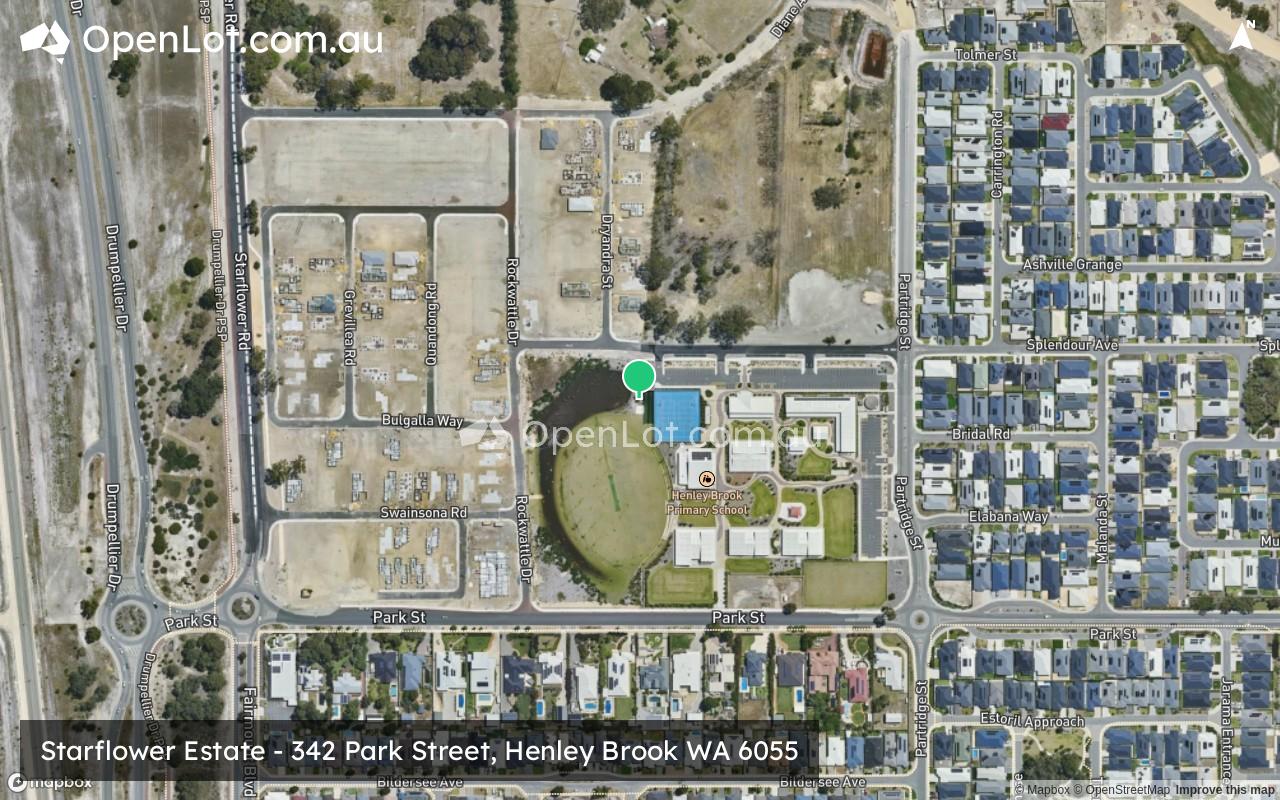 Satellite image for Starflower Estate - 342 Park Street, Henley Brook WA 6055