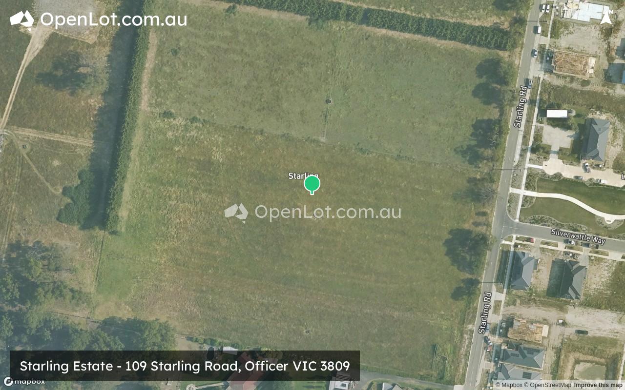 Satellite image for Starling Estate - 109 Starling Road, Officer VIC 3809