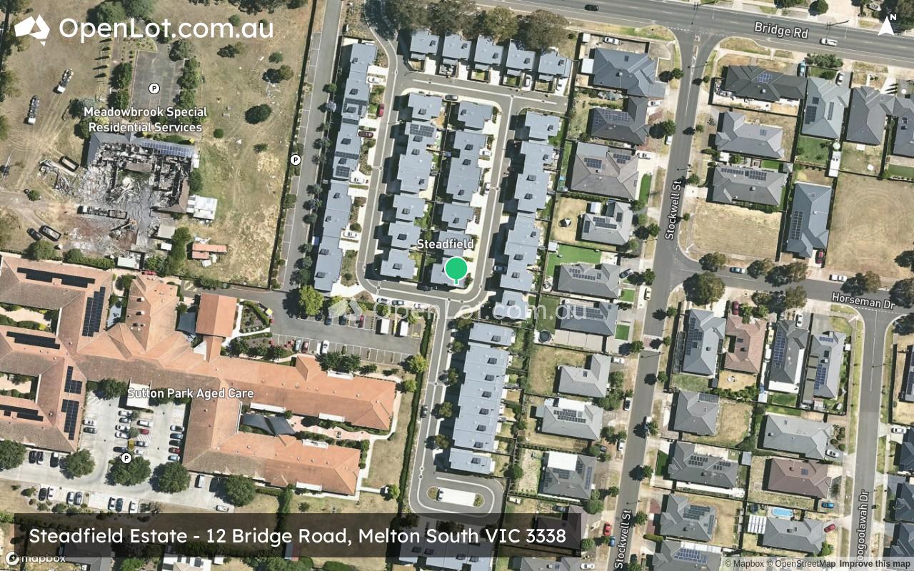Satellite image for Steadfield Estate - 12 Bridge Road, Melton South VIC 3338