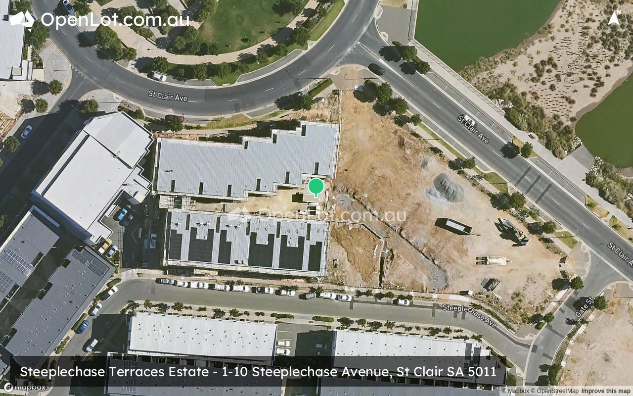 Satellite image for Steeplechase Terraces Estate - 1-10 Steeplechase Avenue, St Clair SA 5011