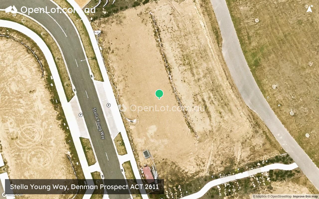 Satellite image for Stella Young Way, Denman Prospect ACT 2611