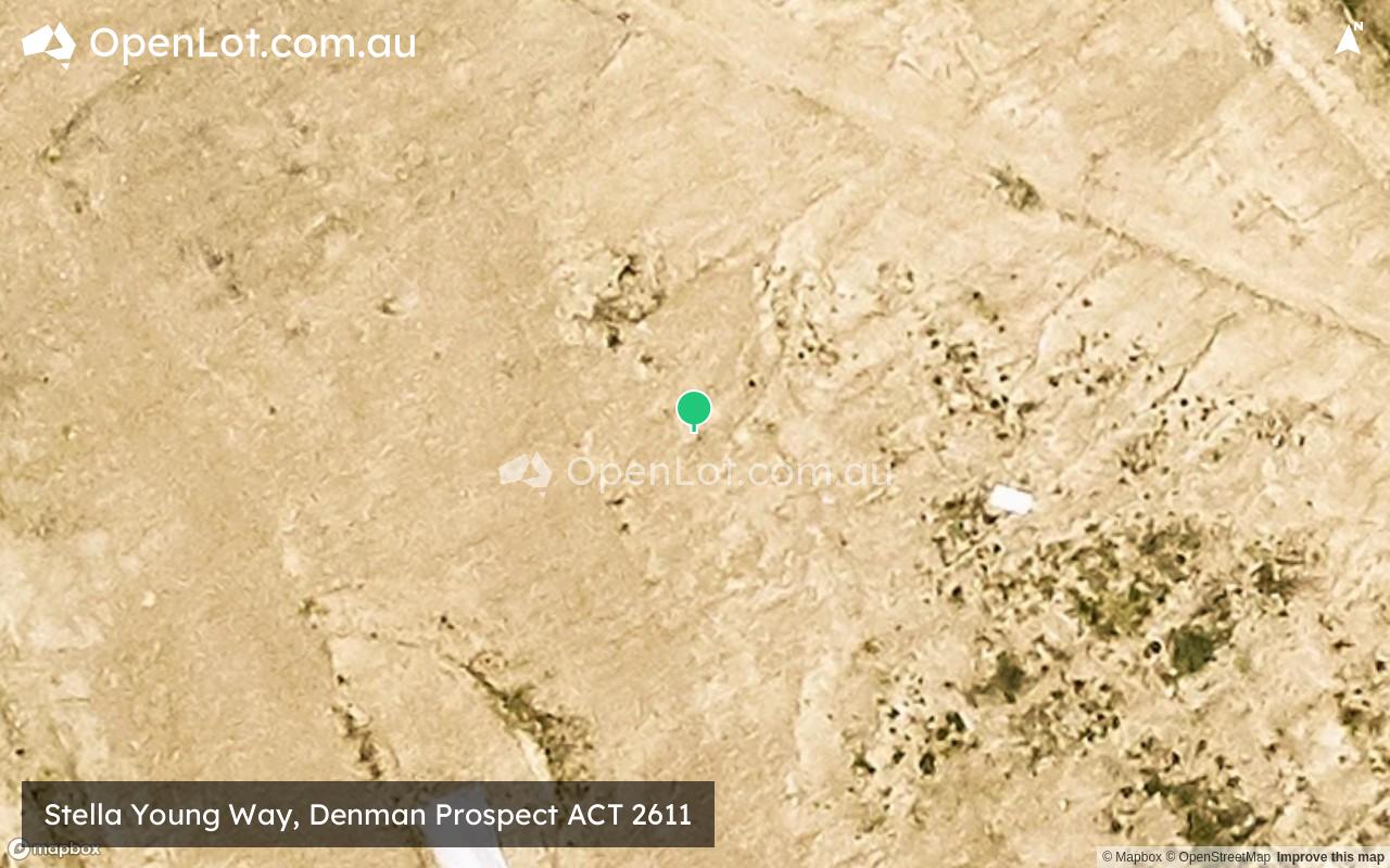 Satellite image for Stella Young Way, Denman Prospect ACT 2611
