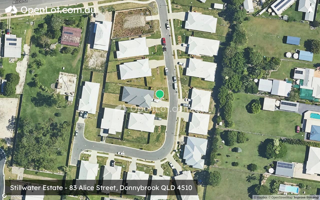Satellite image for Stillwater Estate - 83 Alice Street, Donnybrook QLD 4510