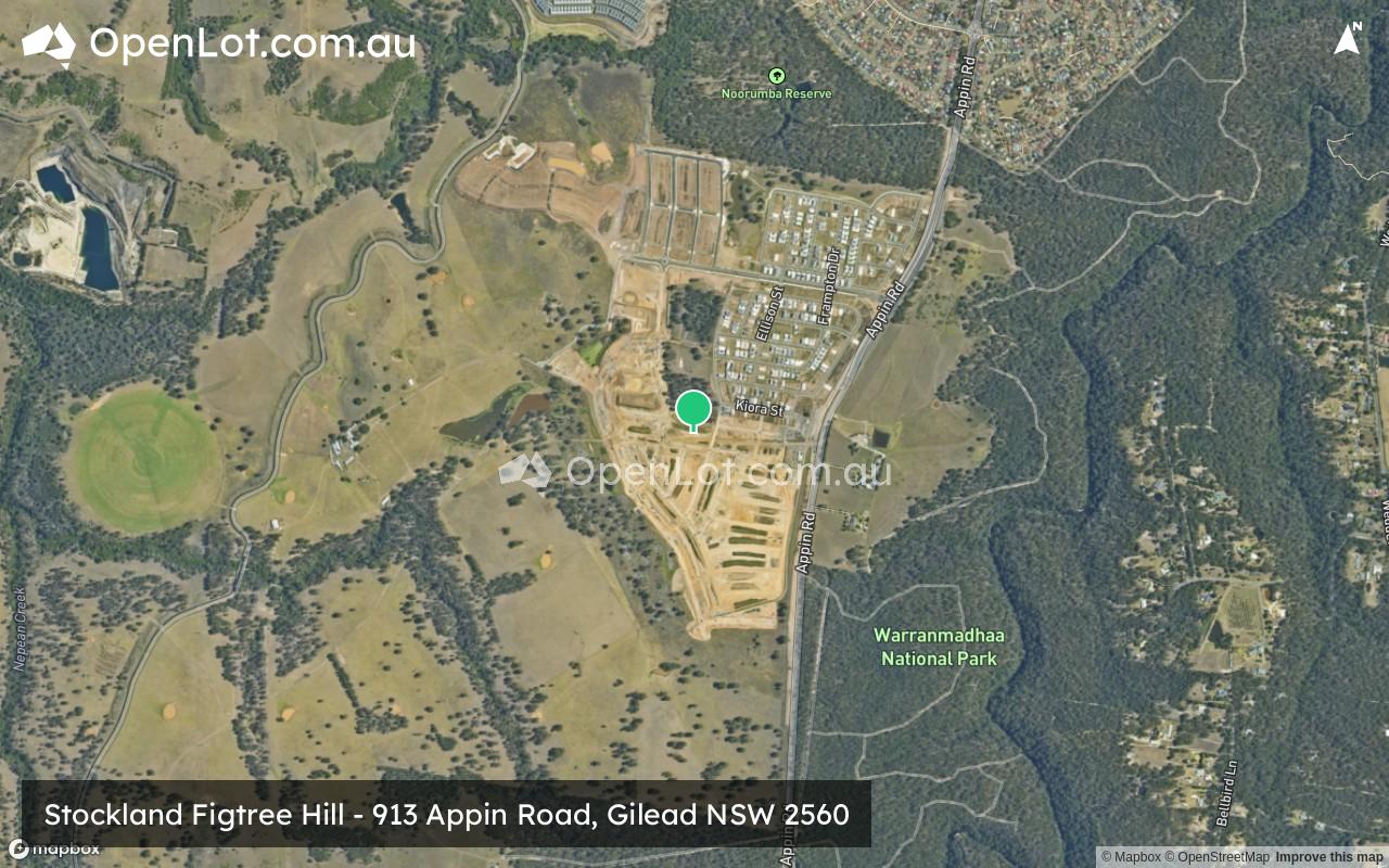 Satellite image for Stockland Figtree Hill - 913 Appin Road, Gilead NSW 2560