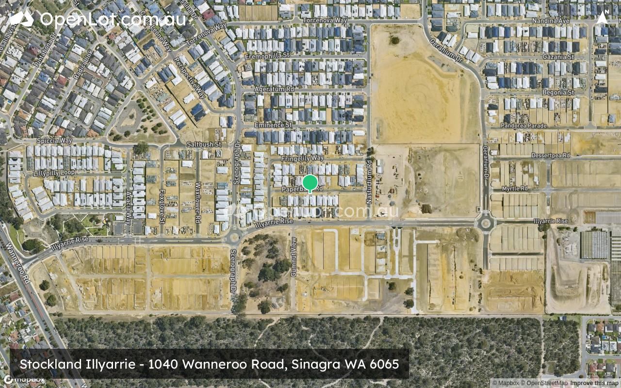 Satellite image for Stockland Illyarrie - 1040 Wanneroo Road, Sinagra WA 6065