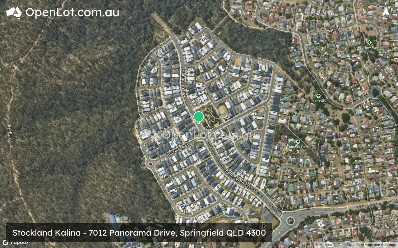 Satellite image for Stockland Kalina - 7012 Panorama Drive, Springfield QLD 4300