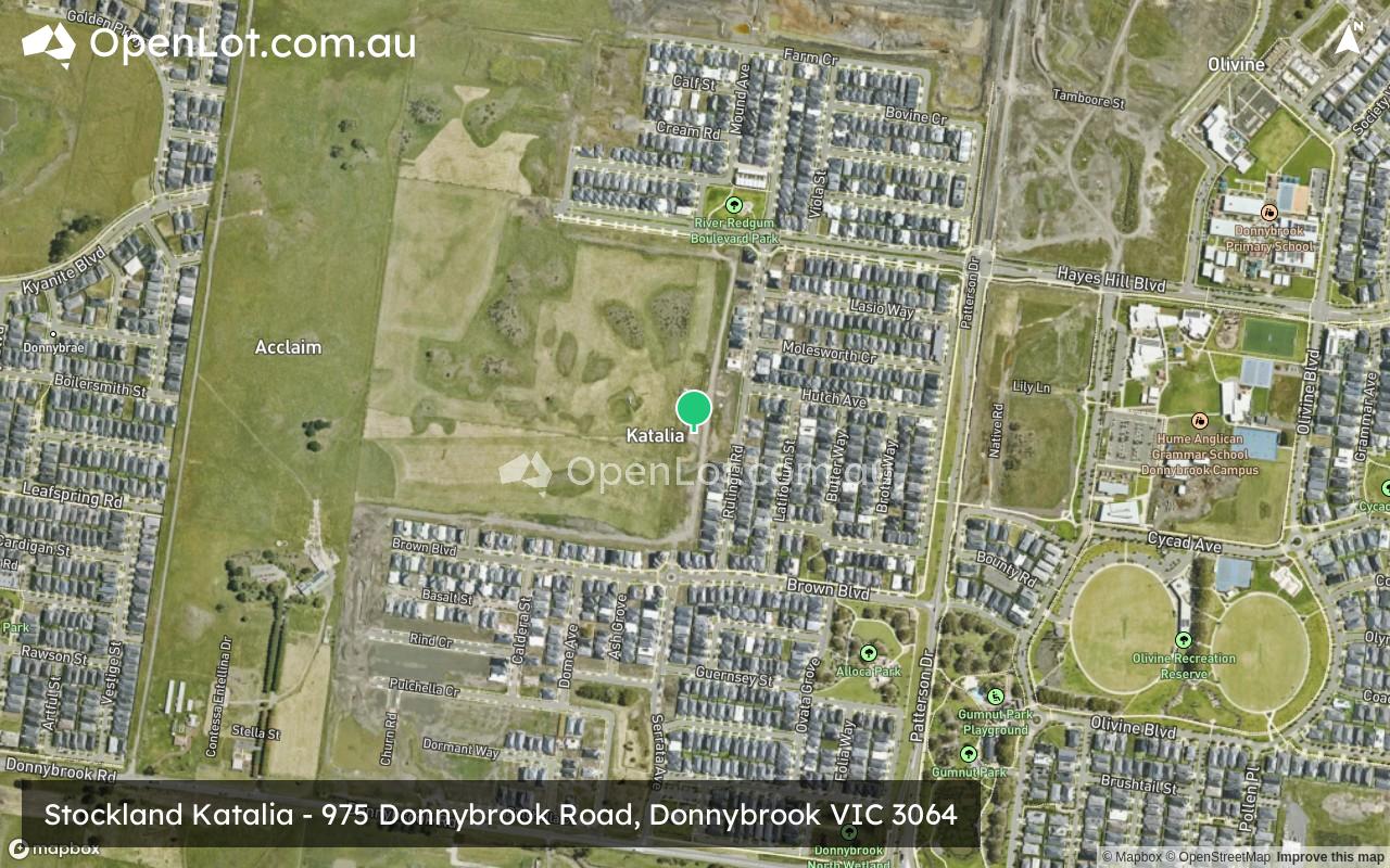 Satellite image for Stockland Katalia - 975 Donnybrook Road, Donnybrook VIC 3064