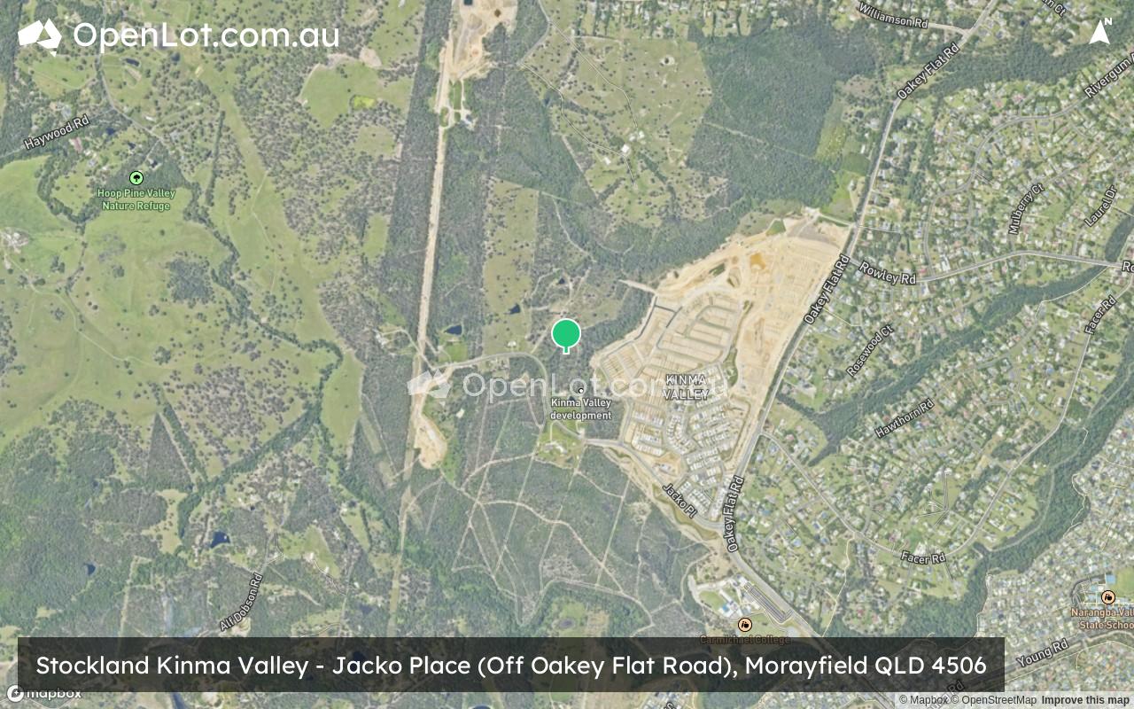Satellite image for Stockland Kinma Valley - Jacko Place (Off Oakey Flat Road), Morayfield QLD 4506