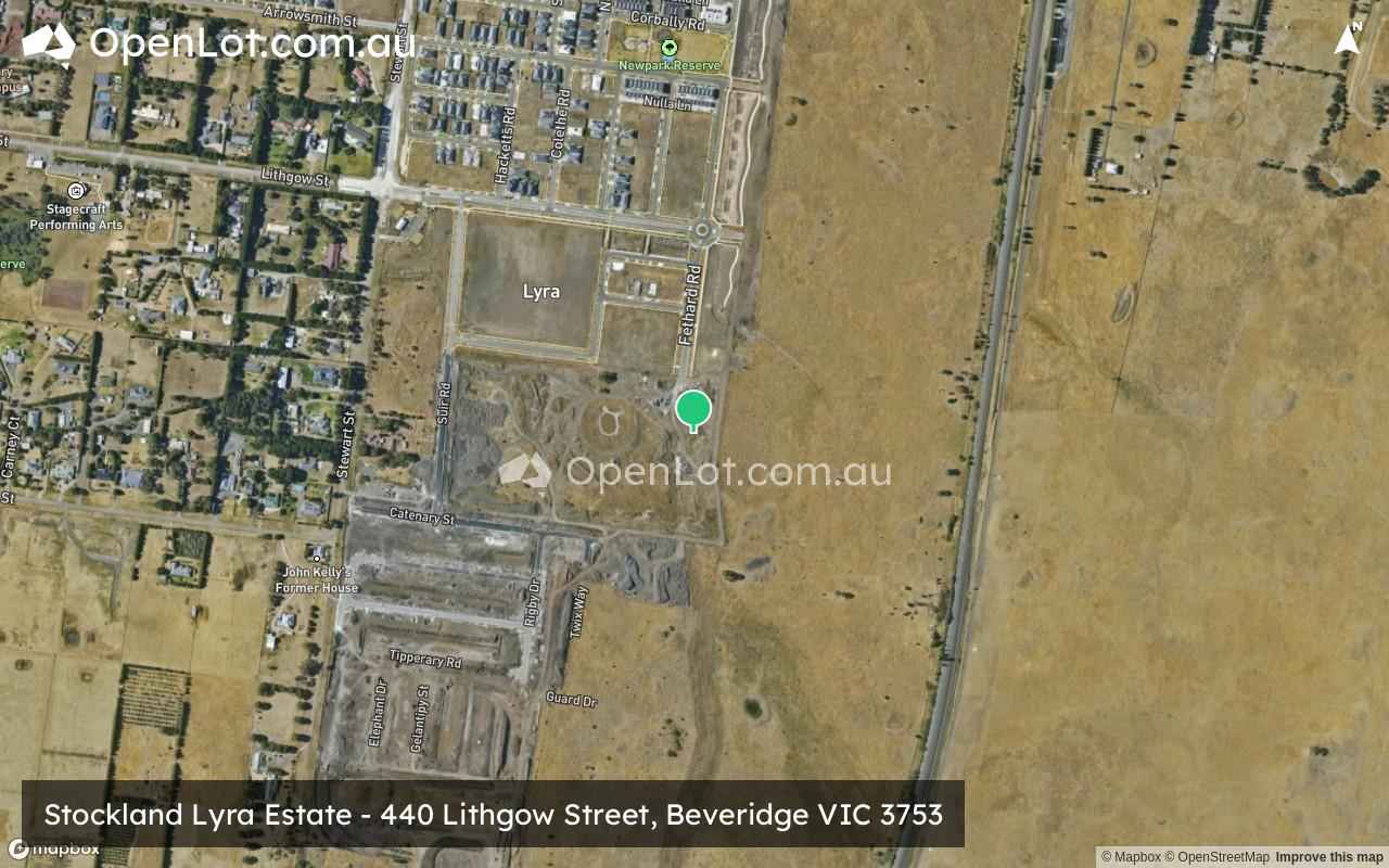 Satellite image for Stockland Lyra Estate - 440 Lithgow Street, Beveridge VIC 3753