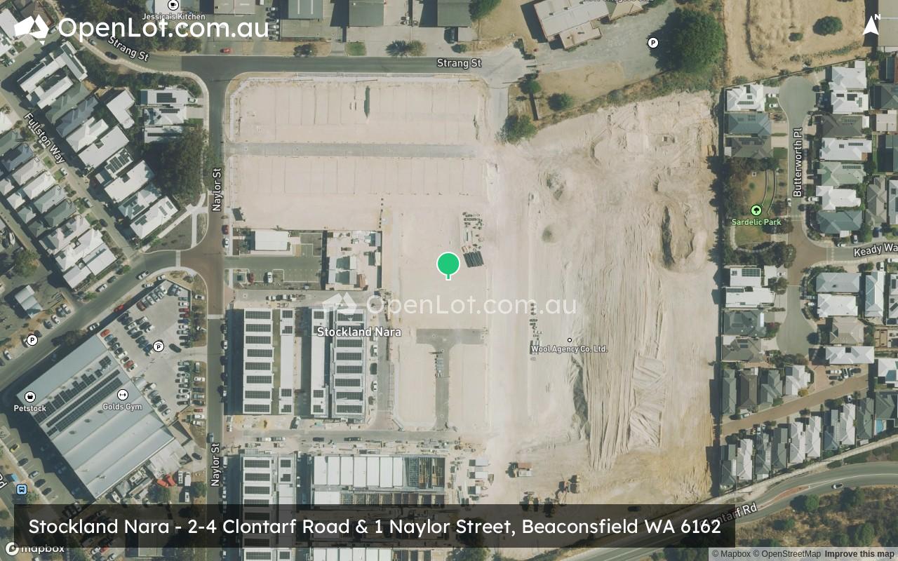 Satellite image for Stockland Nara - 2-4 Clontarf Road & 1 Naylor Street, Beaconsfield WA 6162