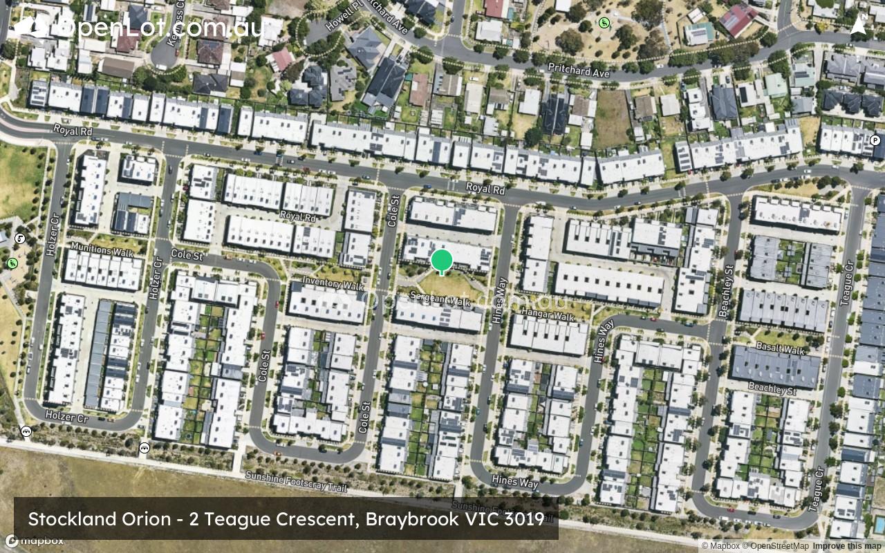 Satellite image for Stockland Orion - 2 Teague Crescent, Braybrook VIC 3019