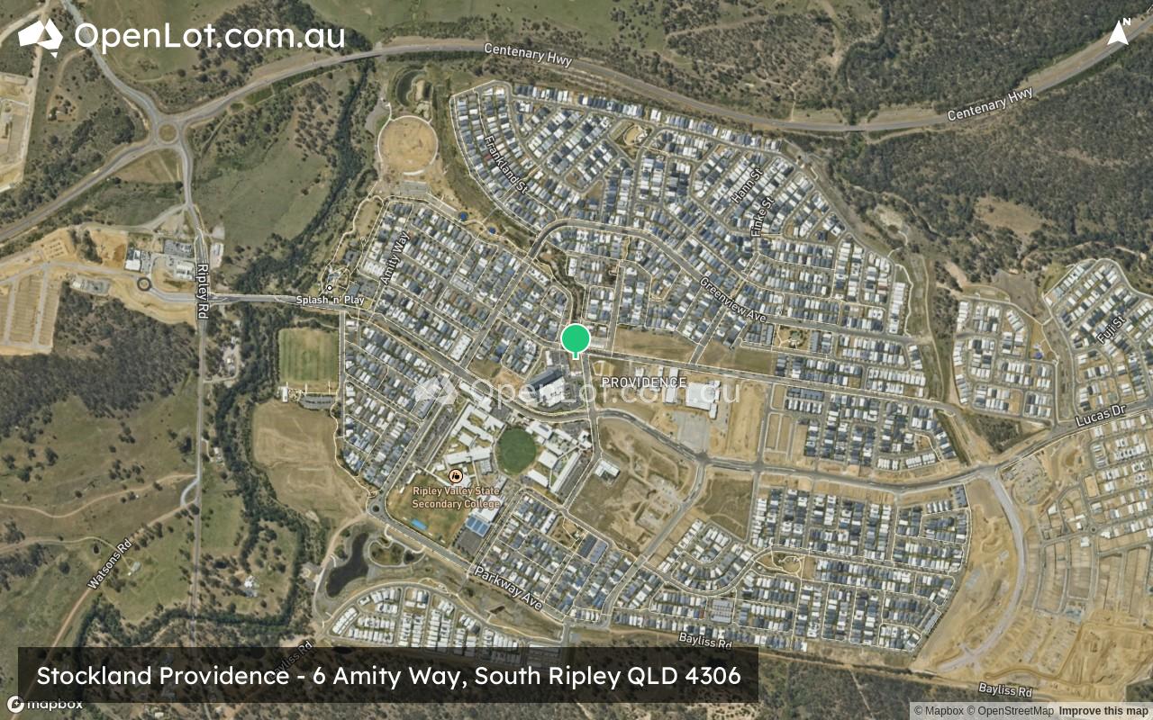 Satellite image for Stockland Providence - 6 Amity Way, South Ripley QLD 4306