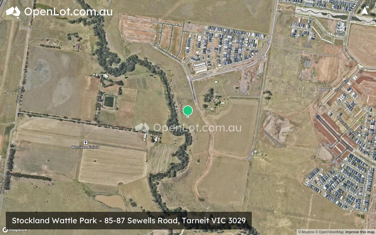 Satellite image for Stockland Wattle Park - 85-87 Sewells Road, Tarneit VIC 3029