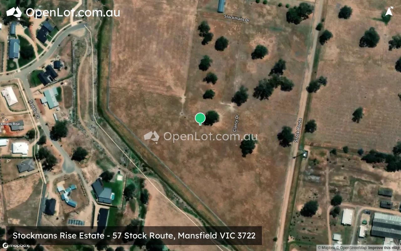 Satellite image for Stockmans Rise Estate - 57 Stock Route, Mansfield VIC 3722