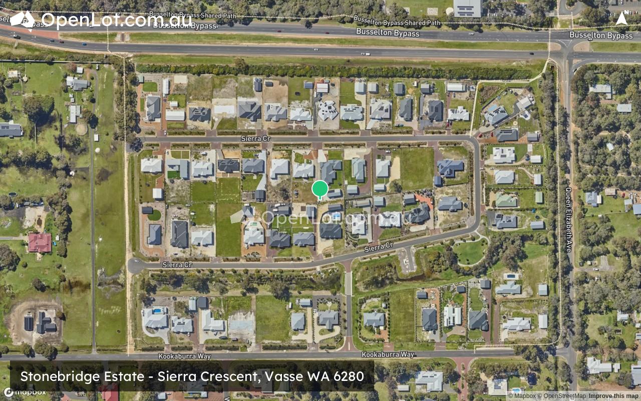 Satellite image for Stonebridge Estate - Sierra Crescent, Vasse WA 6280