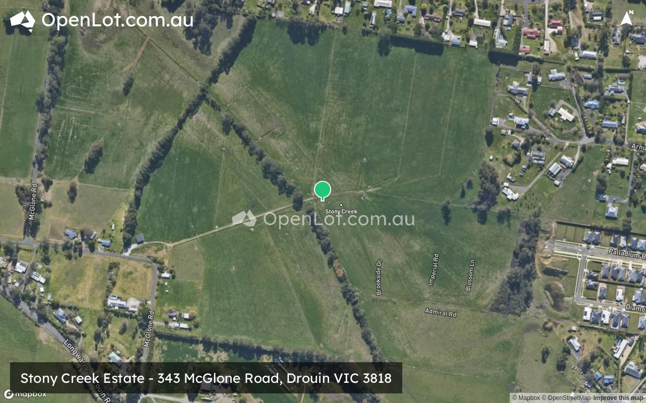 Satellite image for 343 Mcglone Road, Drouin VIC 3818