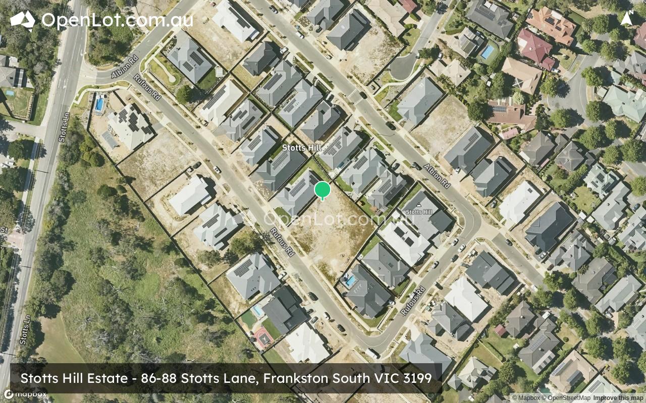 Satellite image for Stotts Hill Estate - 86-88 Stotts Lane, Frankston South VIC 3199