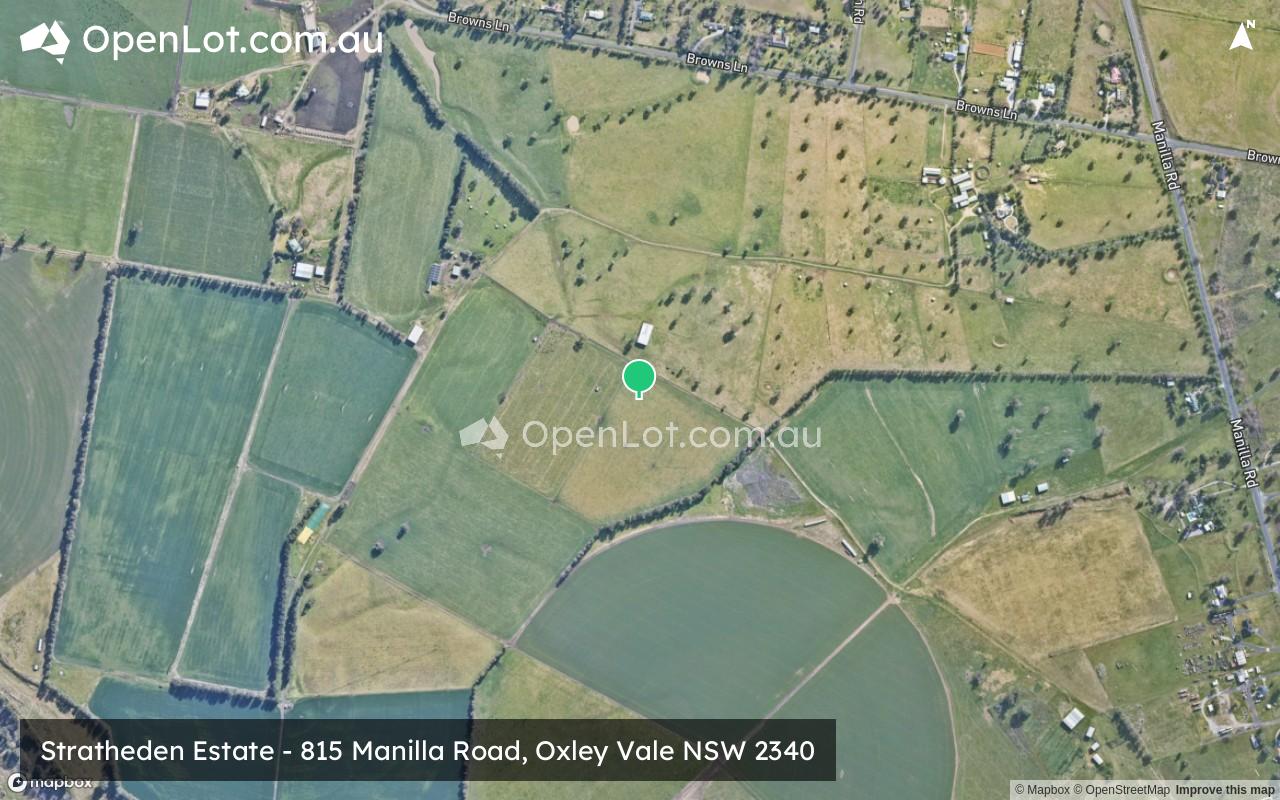 Satellite image for Stratheden Estate - 815 Manilla Road, Oxley Vale NSW 2340