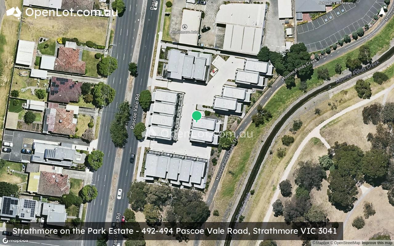 Satellite image for Strathmore on the Park Estate - 492-494 Pascoe Vale Road, Strathmore VIC 3041