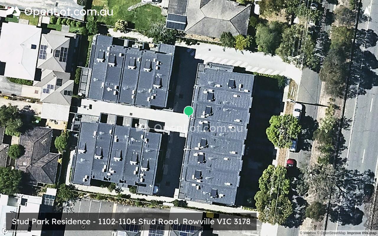 Satellite image for Stud Park Residence - 1102-1104 Stud Road, Rowville VIC 3178