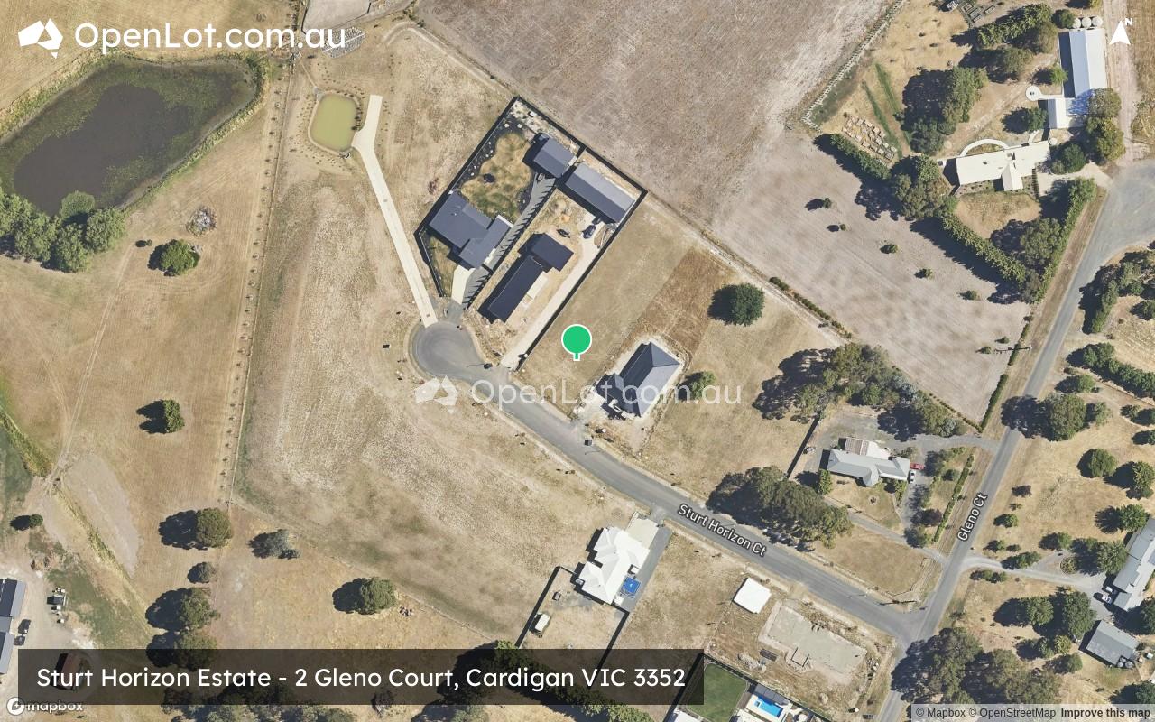 Satellite image for Sturt Horizon Estate - 2 Gleno Court, Cardigan VIC 3352