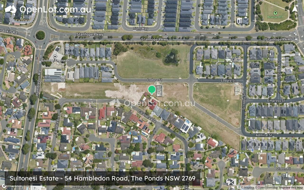 Satellite image for Sultonesi Estate - 54 Hambledon Road, The Ponds NSW 2769