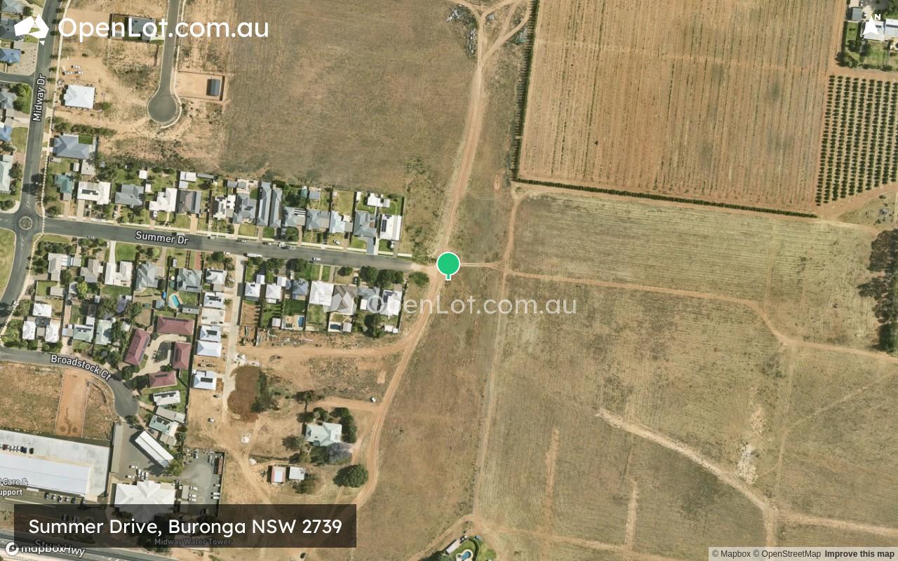 Satellite image for Summer Drive, Buronga NSW 2739