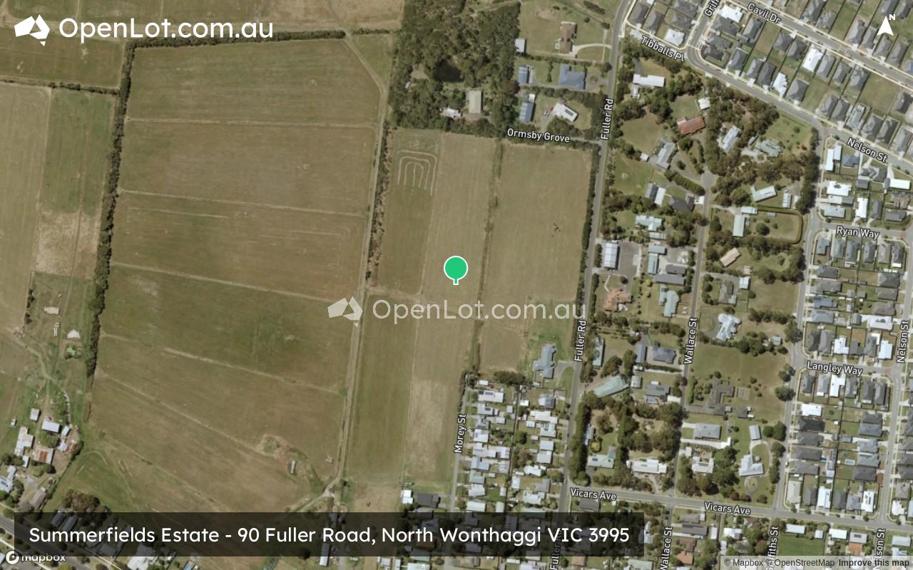 Satellite image for Summerfields Estate - 90 Fuller Road, North Wonthaggi VIC 3995