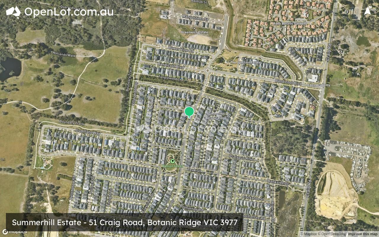 Satellite image for Summerhill Estate - 51 Craig Road, Botanic Ridge VIC 3977