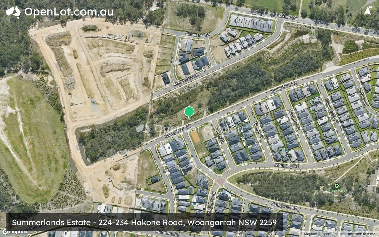 Satellite image for Summerlands Estate - 224-234 Hakone Road, Woongarrah NSW 2259