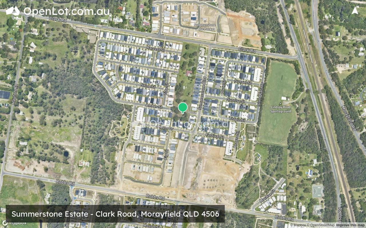 Satellite image for Summerstone Estate - Clark Road, Morayfield QLD 4506