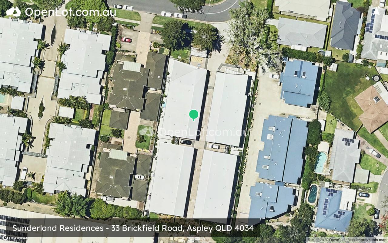 Satellite image for Sunderland Residences - 33 Brickfield Road, Aspley QLD 4034