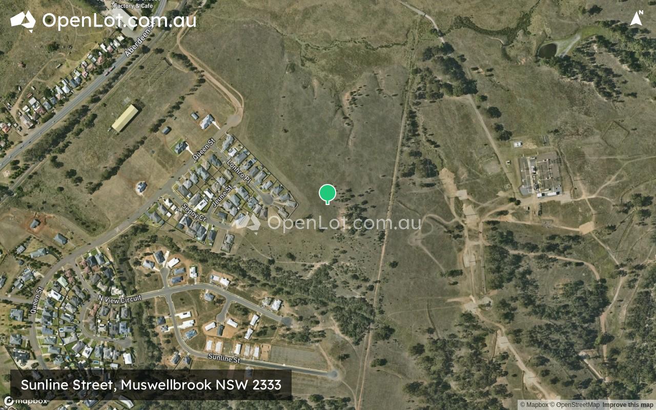 Satellite image for Sunline Street, Muswellbrook NSW 2333