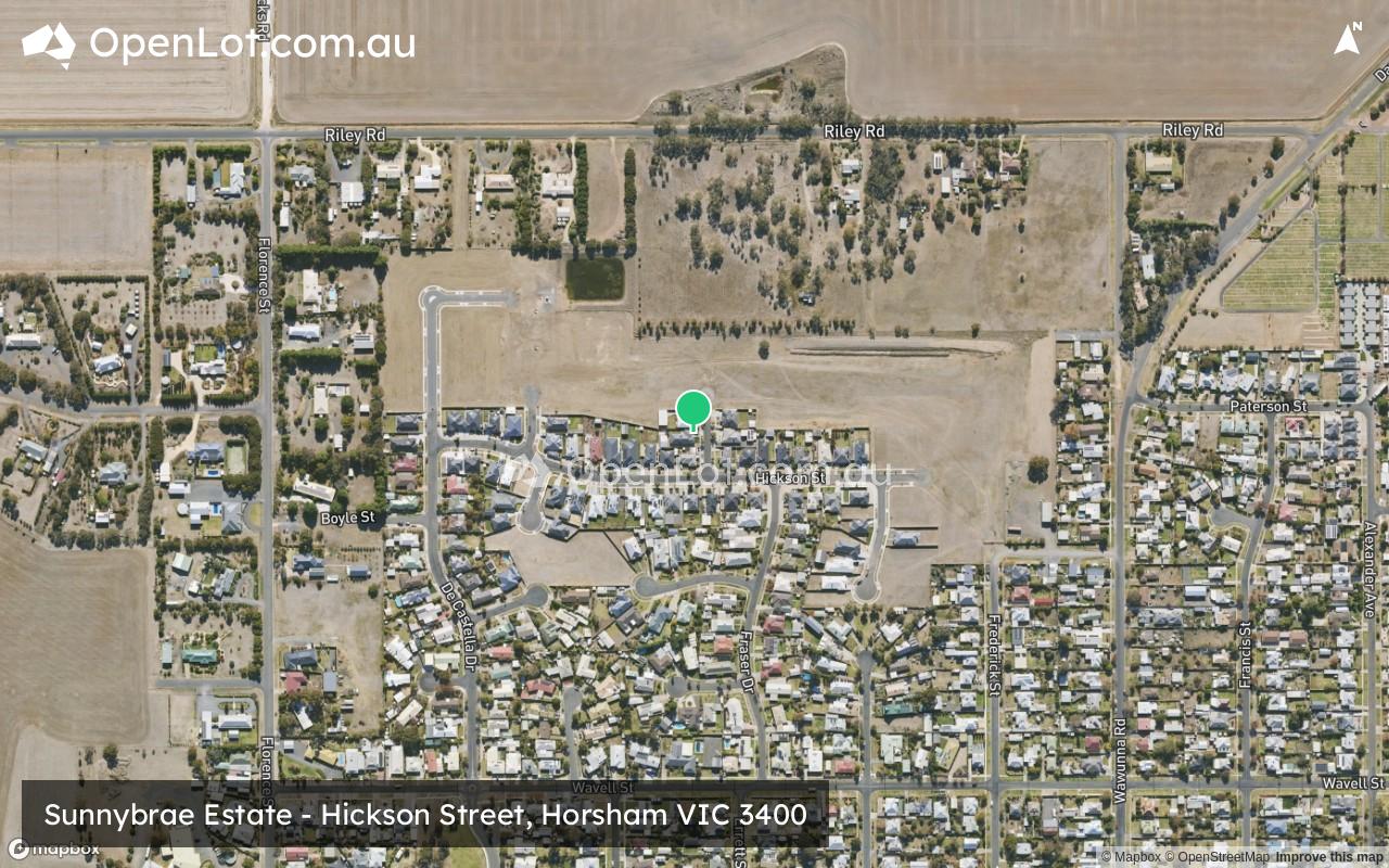Satellite image for Sunnybrae Estate - Hickson Street, Horsham VIC 3400