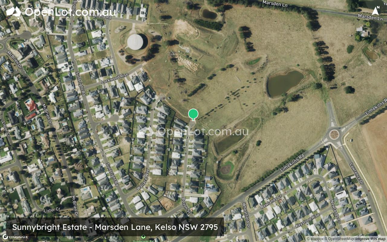Satellite image for Sunnybright Estate - Marsden Lane, Kelso NSW 2795