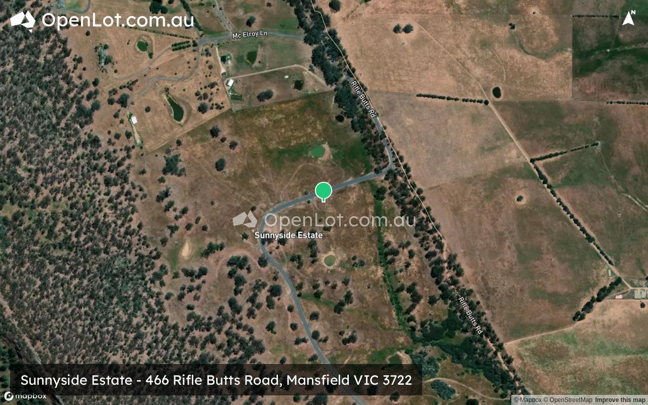 Satellite image for Sunnyside Estate - 466 Rifle Butts Road, Mansfield VIC 3722
