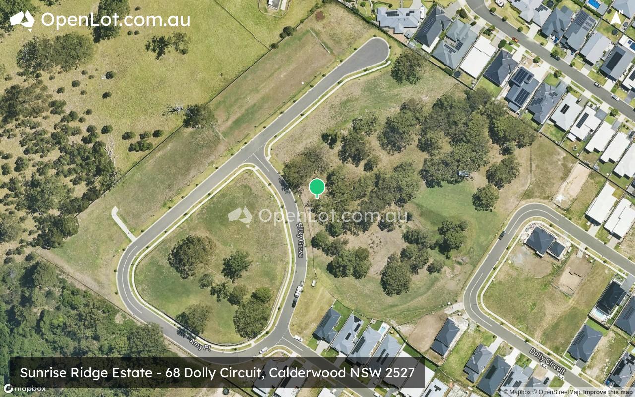 Satellite image for Sunrise Ridge Estate - 68 Dolly Circuit, Calderwood NSW 2527