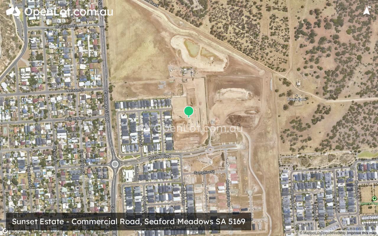 Satellite image for Sunset Estate - Commercial Road, Seaford Meadows SA 5169
