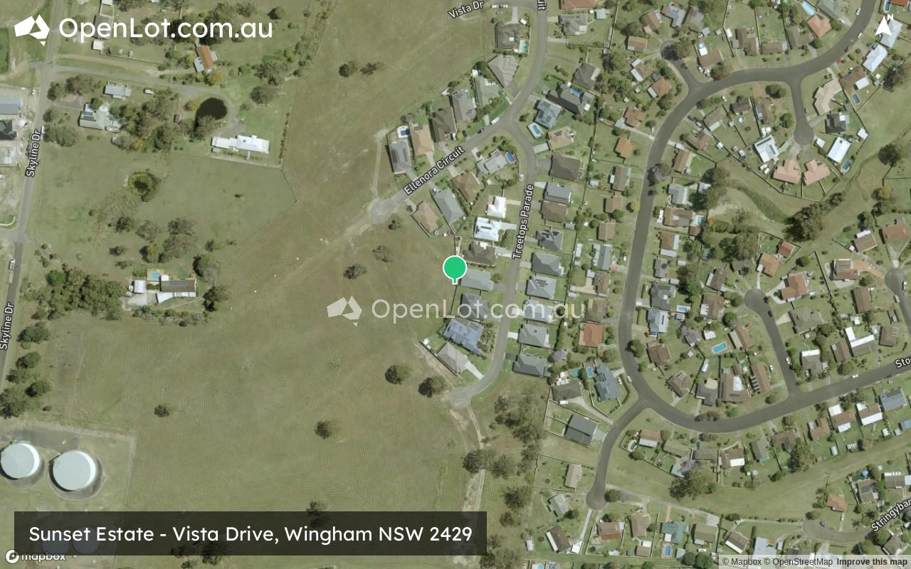 Satellite image for Sunset Estate - Vista Drive, Wingham NSW 2429