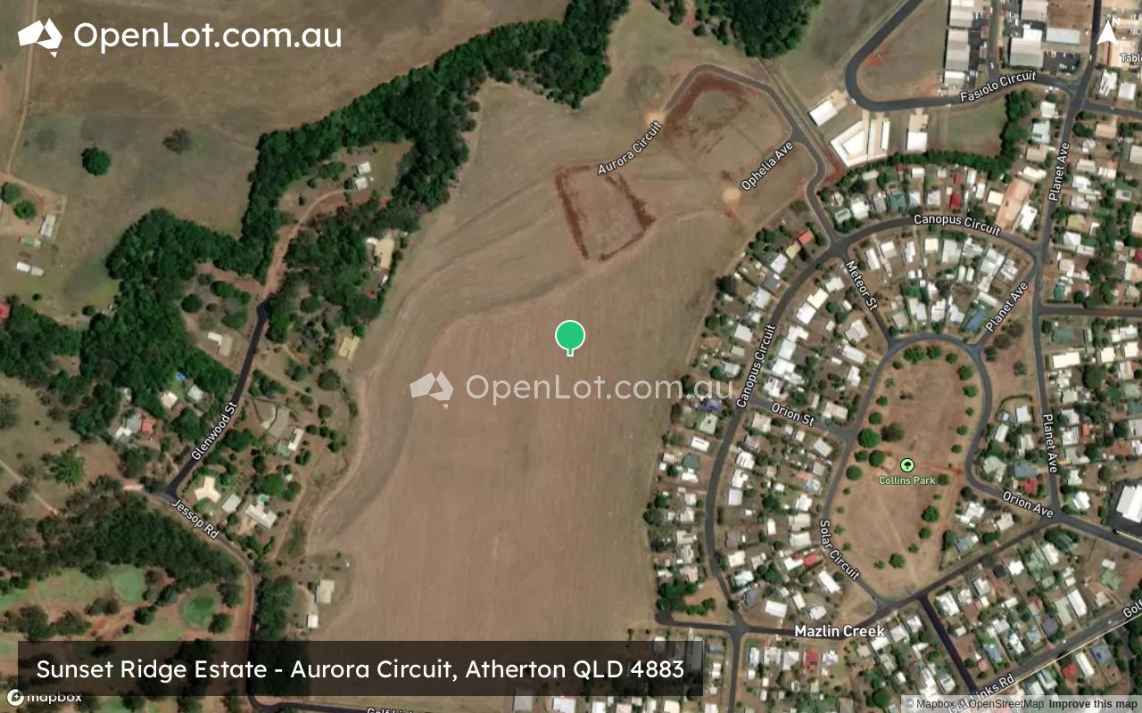 Satellite image for Sunset Ridge Estate - Aurora Circuit, Atherton QLD 4883