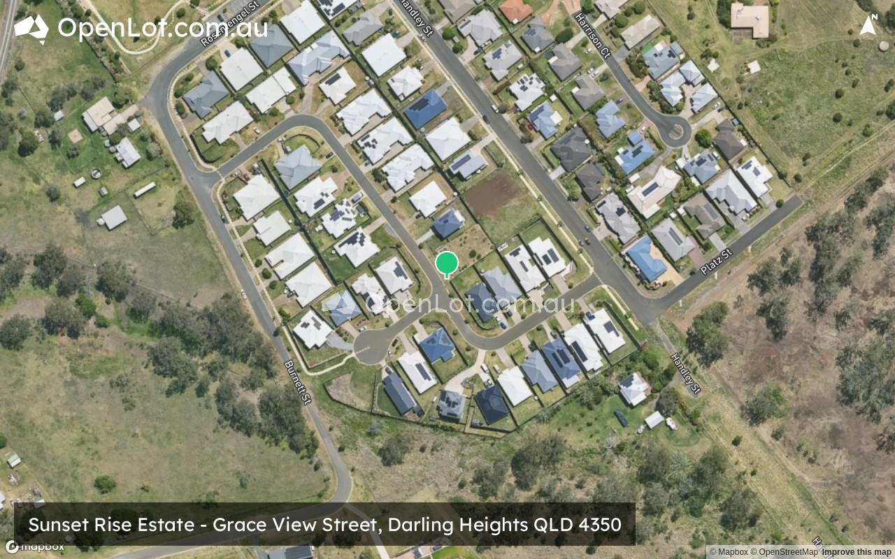 Satellite image for Sunset Rise Estate - Grace View Street, Darling Heights QLD 4350