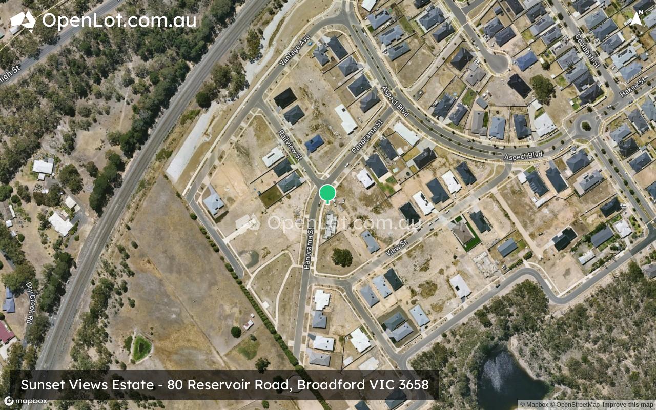 Satellite image for Sunset Views Estate - 80 Reservoir Road, Broadford VIC 3658
