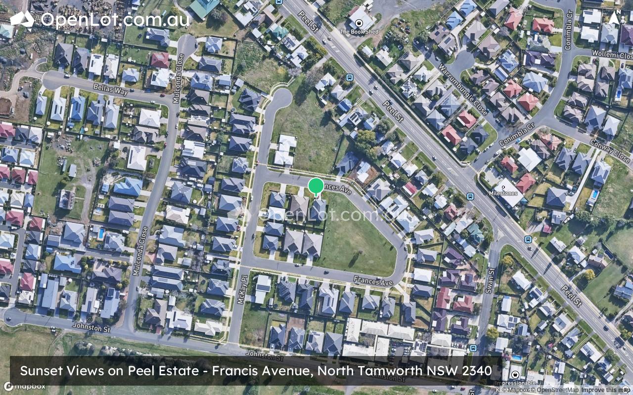 Satellite image for Sunset Views on Peel Estate - Francis Avenue, North Tamworth NSW 2340