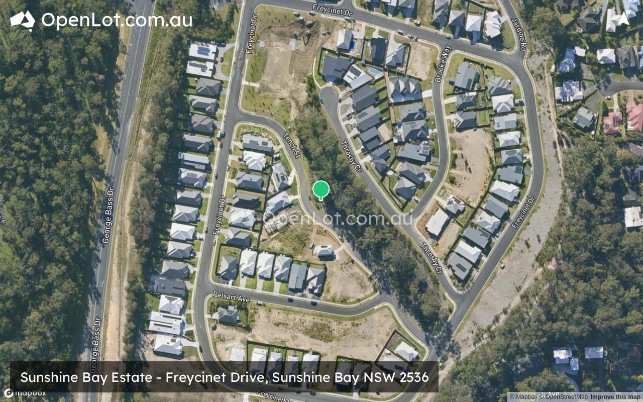 Satellite image for Sunshine Bay Estate - Freycinet Drive, Sunshine Bay NSW 2536