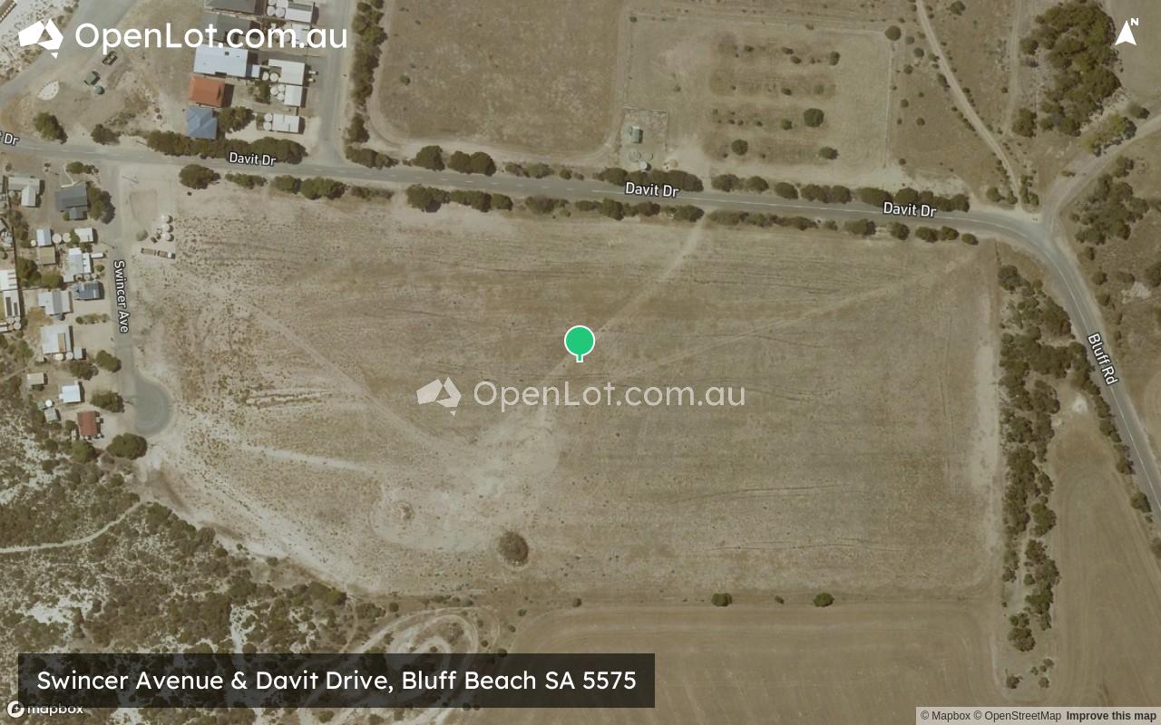 Satellite image for Swincer Avenue & Davit Drive, Bluff Beach SA 5575