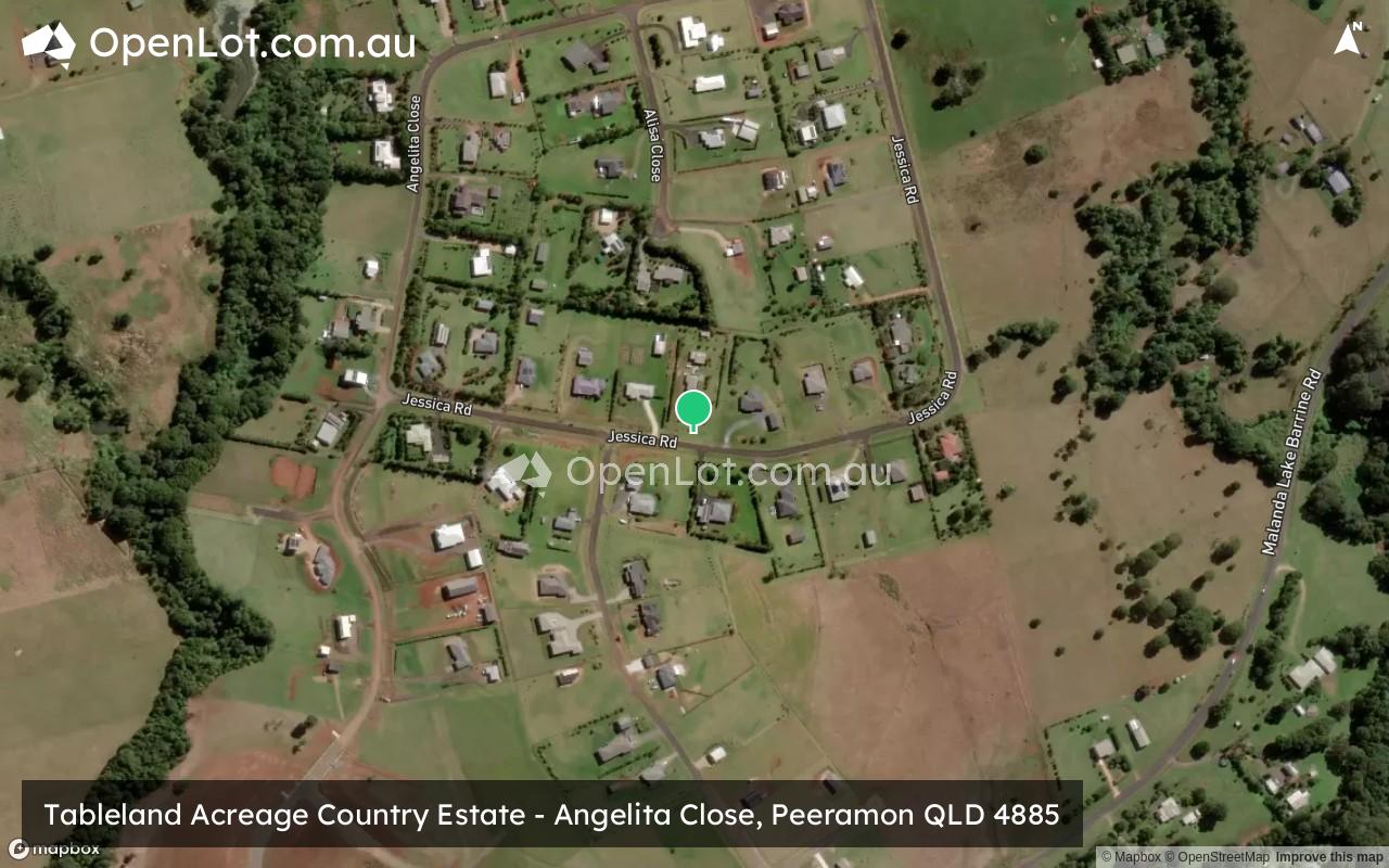 Satellite image for Tableland Acreage Country Estate - Angelita Close, Peeramon QLD 4885