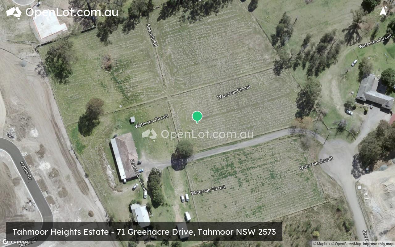 Satellite image for Tahmoor Heights Estate - 71 Greenacre Drive, Tahmoor NSW 2573