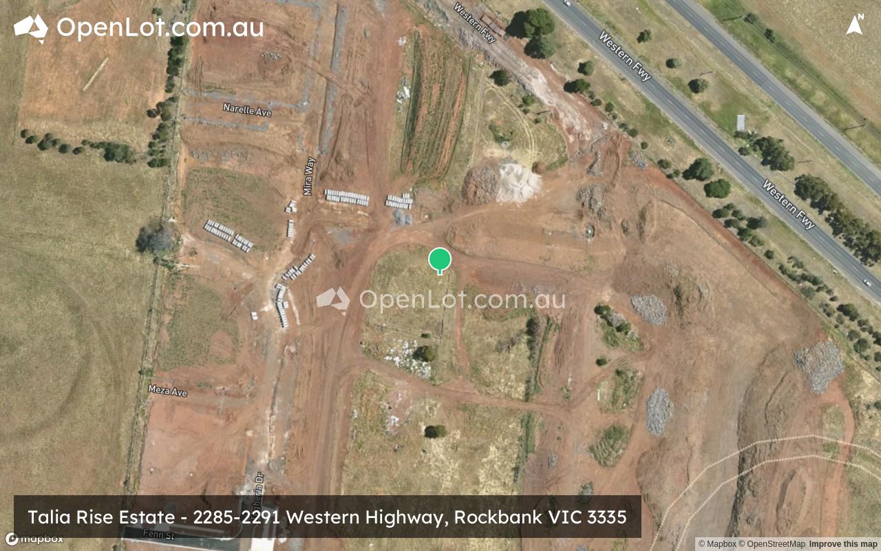 Satellite image for Talia Rise Estate - 2285-2291 Western Highway, Rockbank VIC 3335