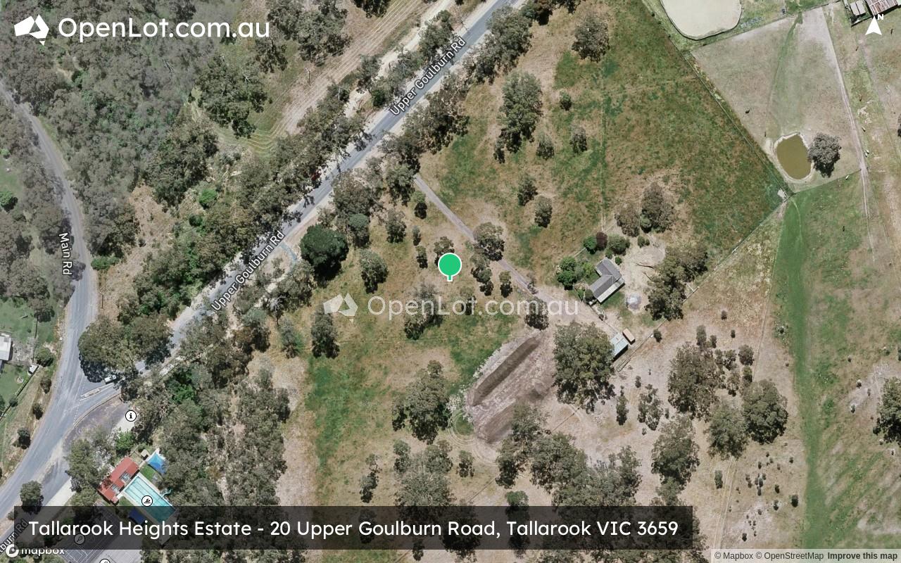 Satellite image for Tallarook Heights Estate - 20 Upper Goulburn Road, Tallarook VIC 3659