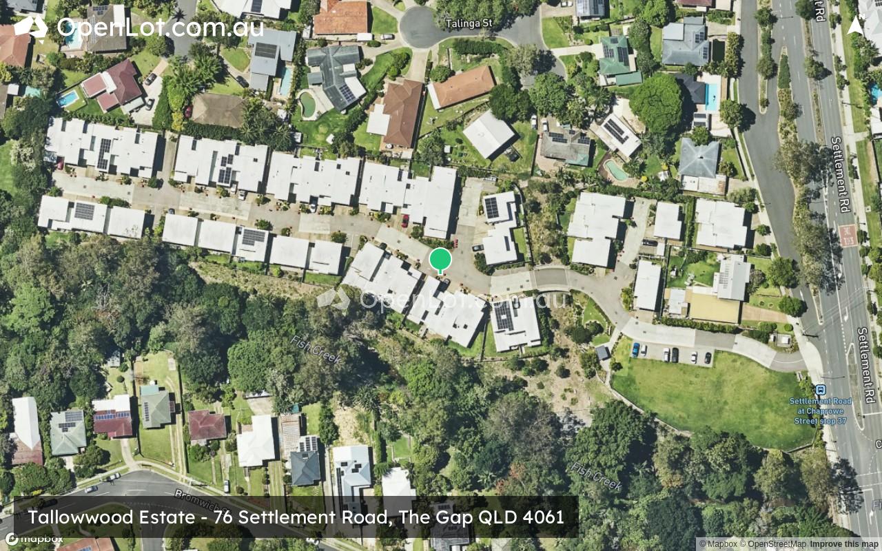 Satellite image for Tallowwood Estate - 76 Settlement Road, The Gap QLD 4061